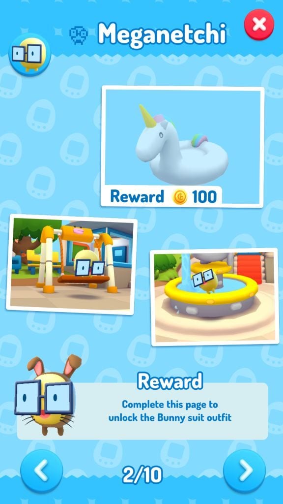 Place Items in Tamatown to unlock new pics