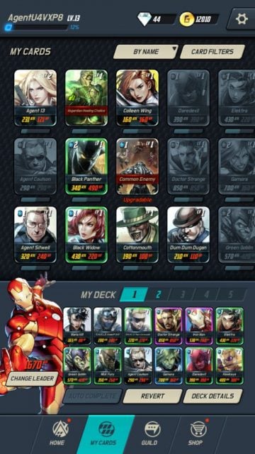 Marvel Battle Lines Card Collection
