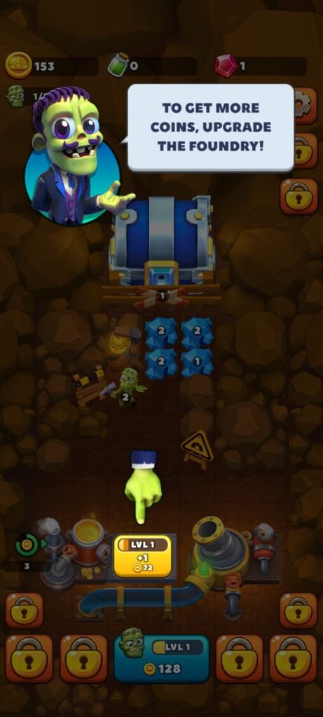 Idle Zombie Miner Gold Tycoon Foundry